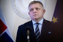 Predseda vl&aacute;dy Robert Fico. FOTO: TASR/Jakub Kotian