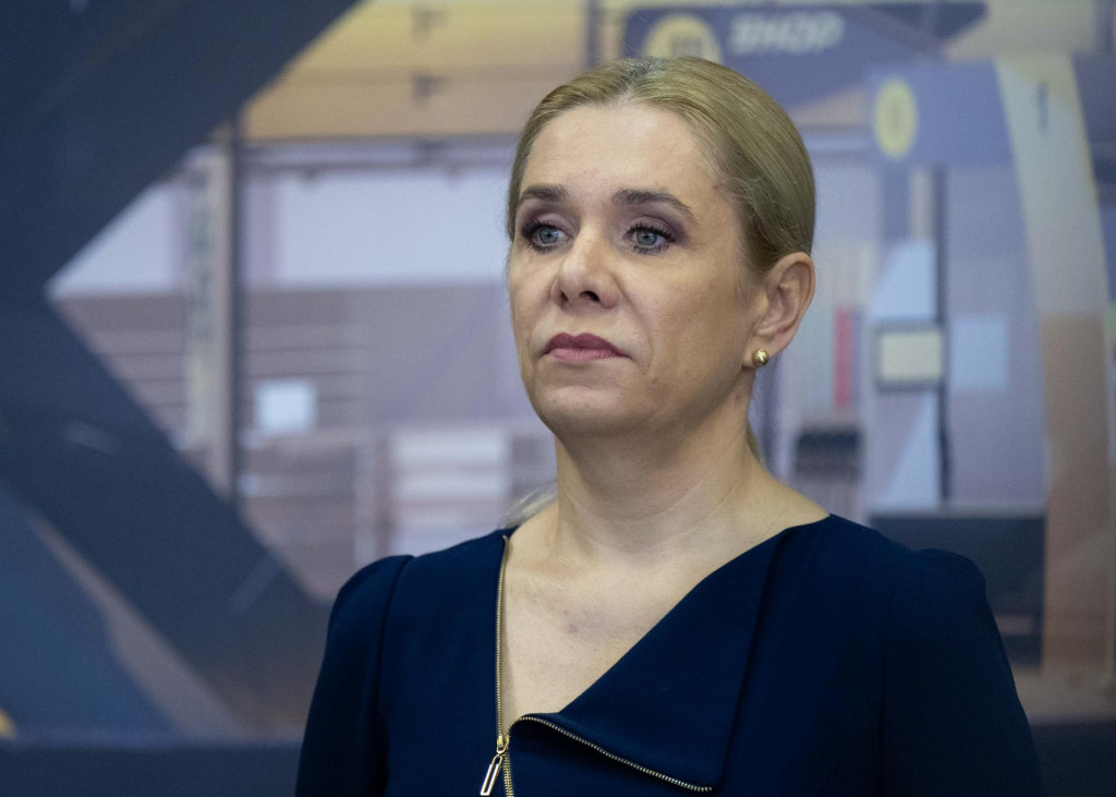 Ministerka hospod&aacute;rstva Denisa Sakov&aacute; (Hlas-SD). FOTO: TASR/Jakub Kotian