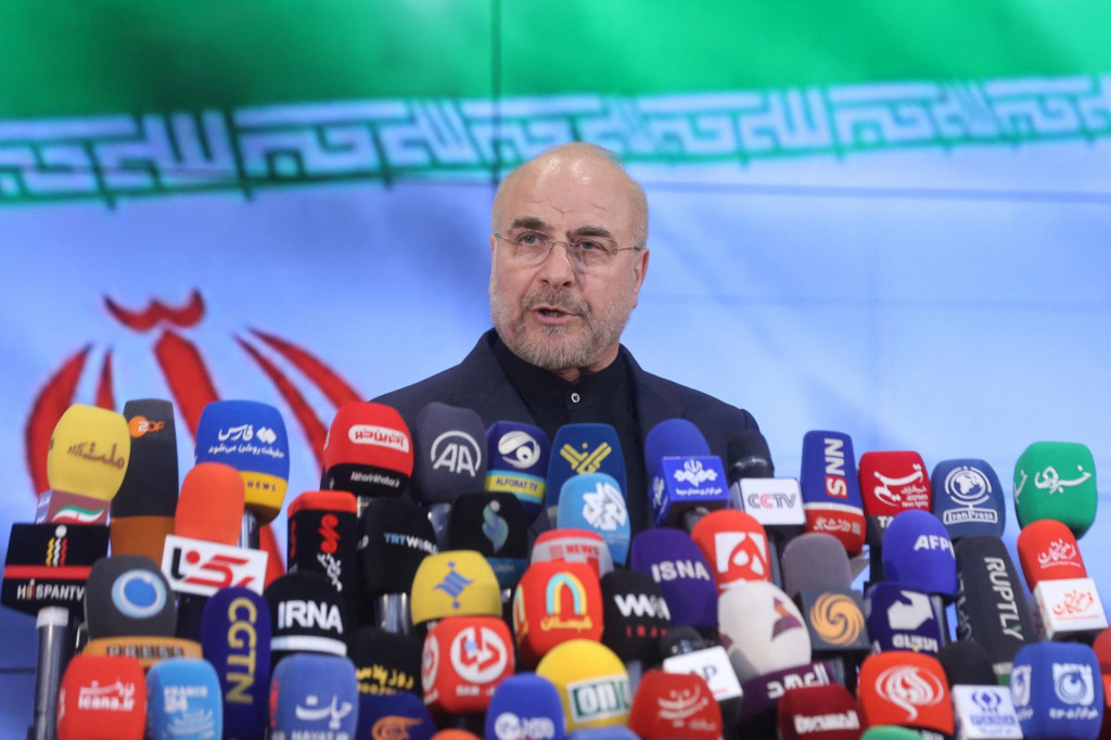 Predseda ir&aacute;nskeho parlamentu Mohammad B&aacute;ker K&aacute;l&iacute;b&aacute;f. FOTO: Reuters