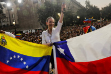 Venezuelsk&aacute; opozičn&aacute; l&iacute;derka a nositeľka Nobelovej ceny za mier Maria Corina Machadov&aacute;. FOTO: Reuters