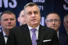 Andrej Danko po sneme jeho strany. FOTO: TASR /H. Mi&scaron;ovič