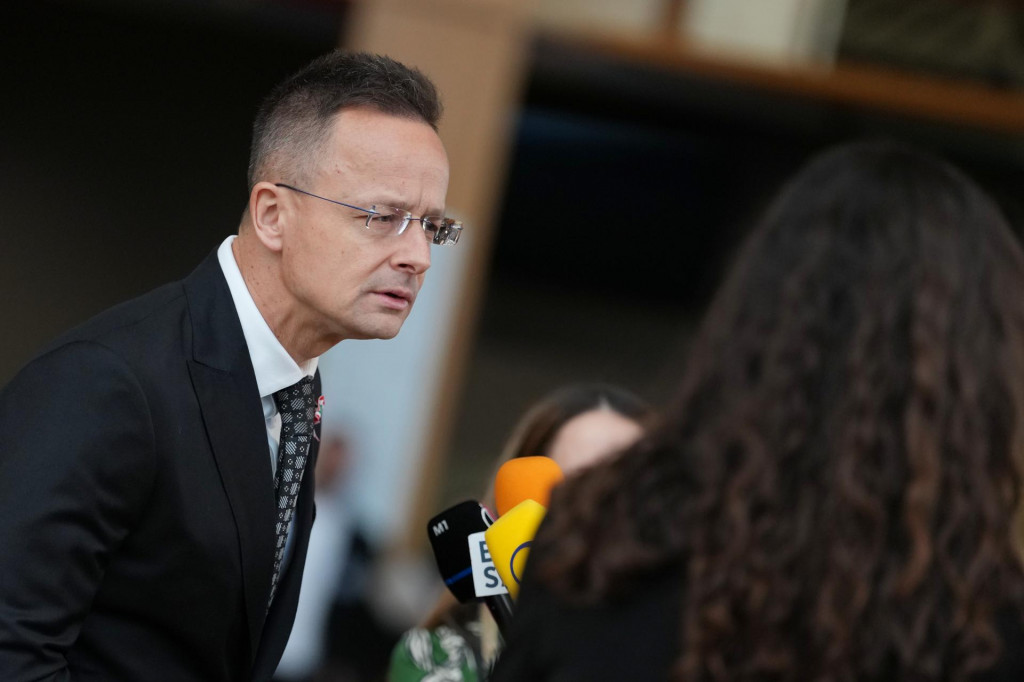 Maďarsk&yacute; minister zahraničn&yacute;ch vec&iacute; P&eacute;ter Szijj&aacute;rt&oacute;. FOTO: TASR/AP