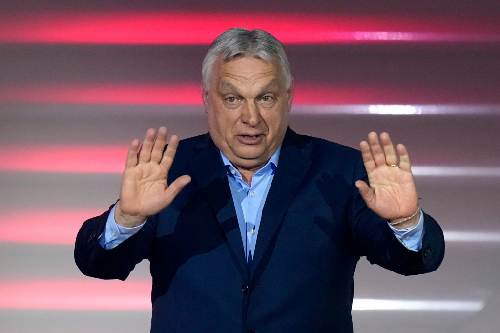 Maďarsk&yacute; premi&eacute;r a predseda vl&aacute;dneho bloku Fidesz&ndash;KDNP Viktor Orb&aacute;n. FOTO: TASR/AP