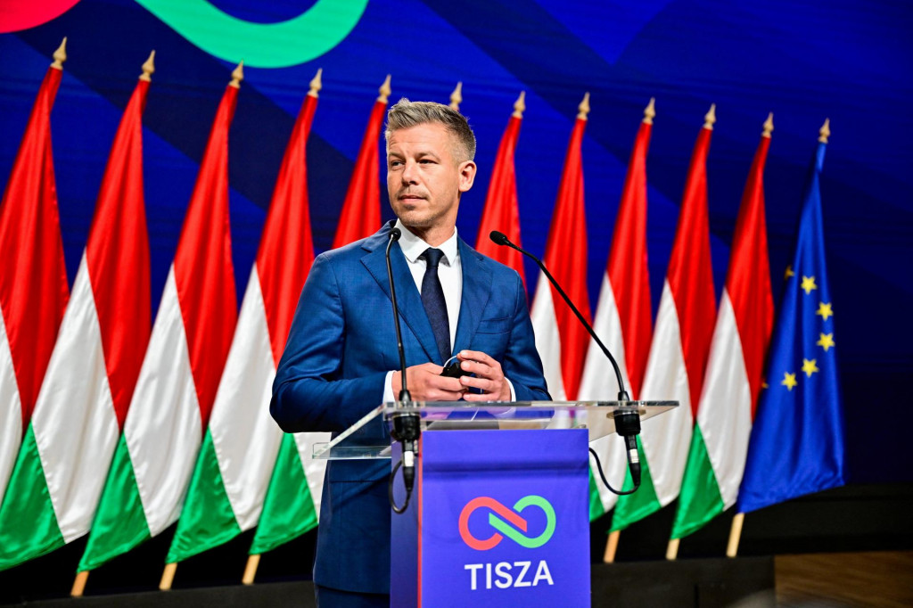 &Scaron;&eacute;f v&iacute;ťaznej strany Tisza P&eacute;ter Magyar. FOTO: REUTERS