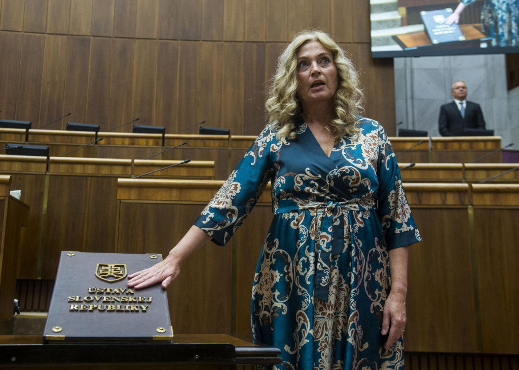 Andrea Turčanov&aacute; (KDH). FOTO: TASR/Jakub Kotian