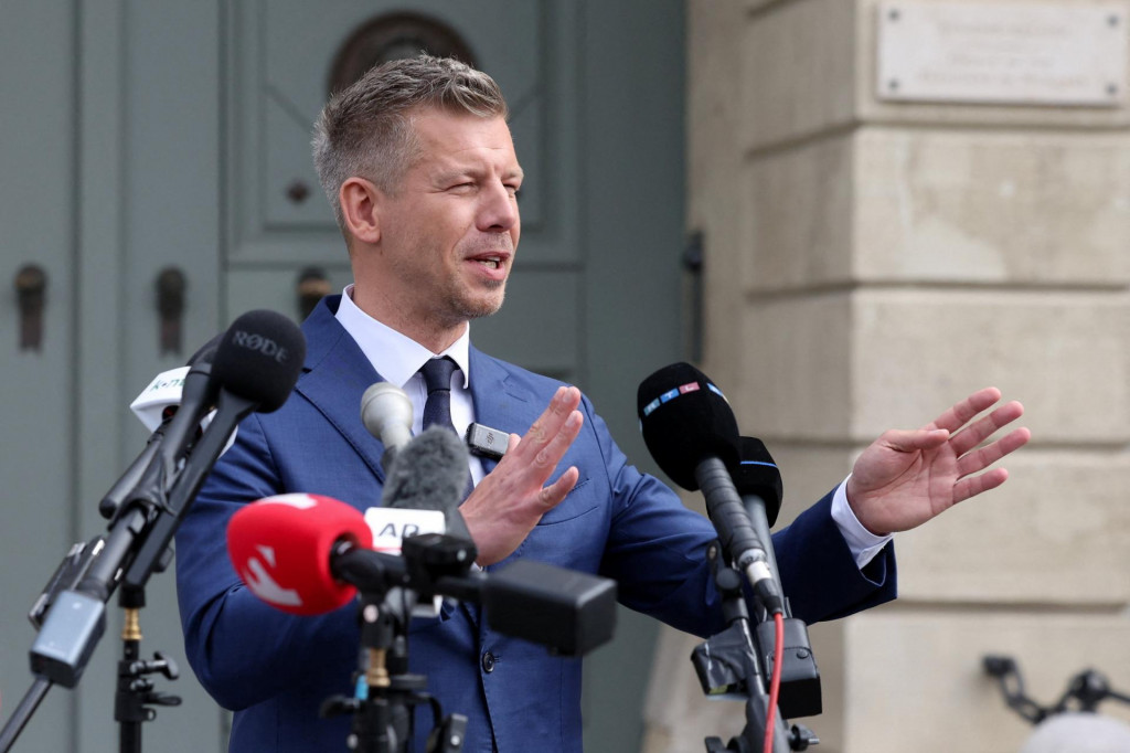 Bud&uacute;ci maďarsk&yacute; premi&eacute;r P&eacute;ter Magyar. FOTO: Reuters