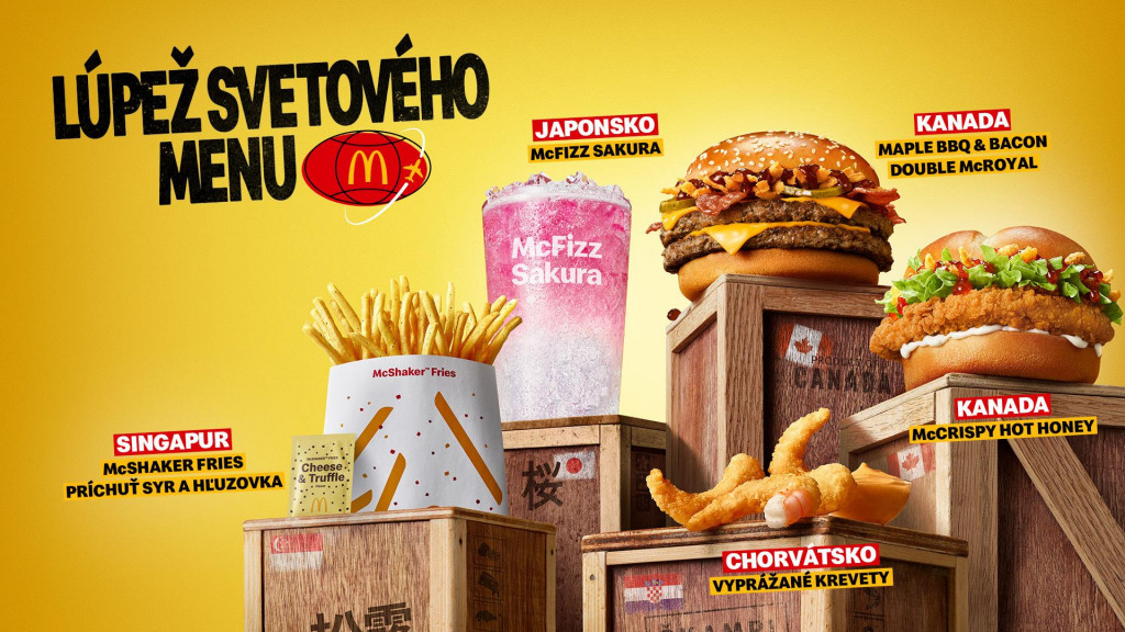 L&uacute;pež svetov&eacute;ho menu od McDonalds