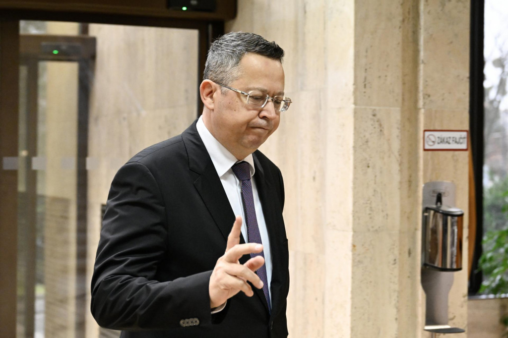 Na sn&iacute;mke minister financi&iacute; Ladislav Kamenick&yacute;. FOTO:TASR/P. Neubauer