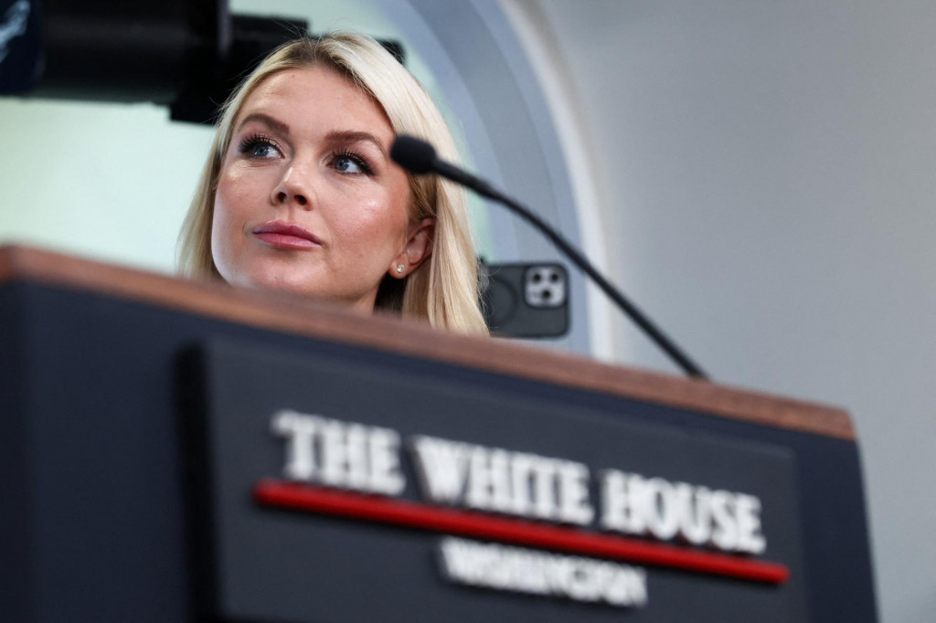 Hovorkyňa Bieleho domu Karoline Leavittov&aacute;. FOTO: Reuters