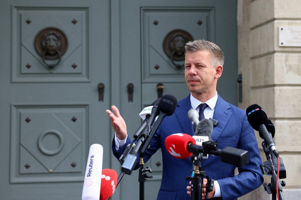 L&iacute;der strany Tisza a bud&uacute;ci maďarsk&yacute; premi&eacute;r Peter Magyar. FOTO: REUTERS