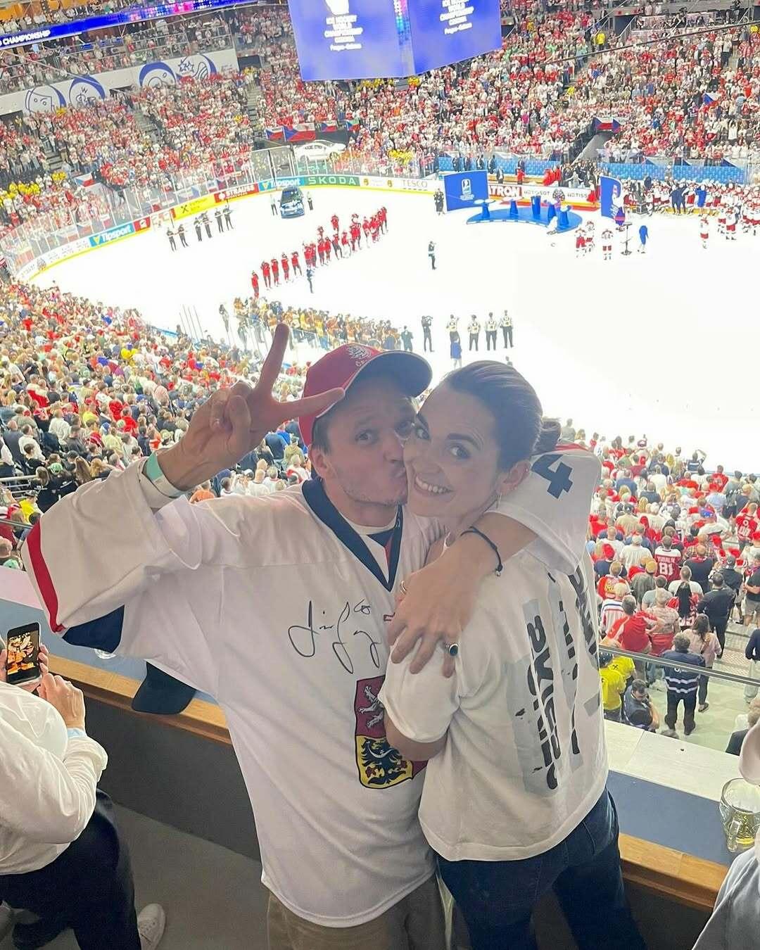 Ondřej with his wife Daniela.