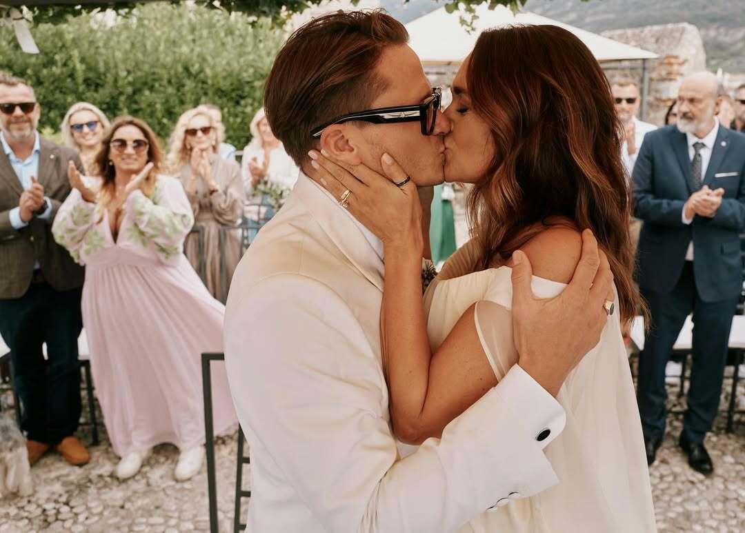 Ondřej with his wife Daniela.
