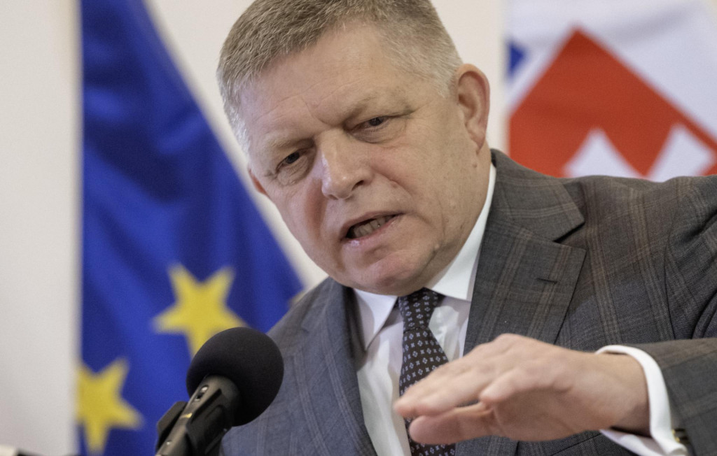Predseda vl&aacute;dy Robert Fico. FOTO: TASR/Martin Baumann