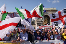 Protest v Mil&aacute;ne. FOTO: REUTERS
