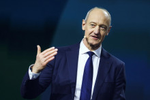 &Scaron;&eacute;f spoločnosti Siemens Roland Busch na veľtrhu v Hannoveri 20. apr&iacute;la 2026. FOTO: Reuters