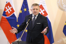 Predseda vl&aacute;dy SR Robert Fico (Smer-SD).

FOTO: TASR/ P. Neubauer