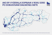 Ako by vyzerala doprava po dobudovan&iacute; diaľničnej siete. FOTO: FB/&Uacute;tvar hodnoty za peniaze﻿