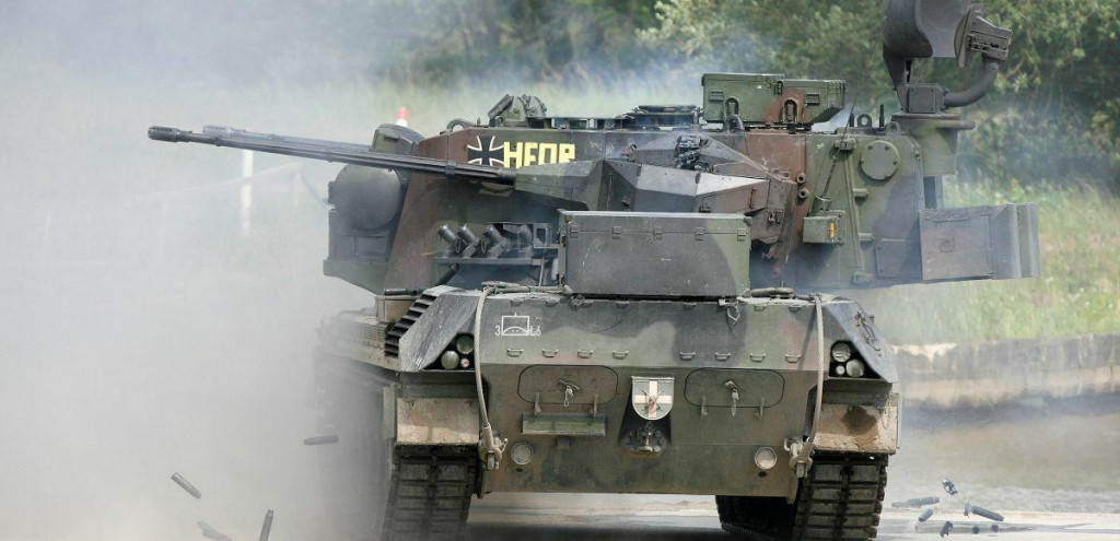 Protilietadlov&yacute; tank Gepard. FOTO: Reuters