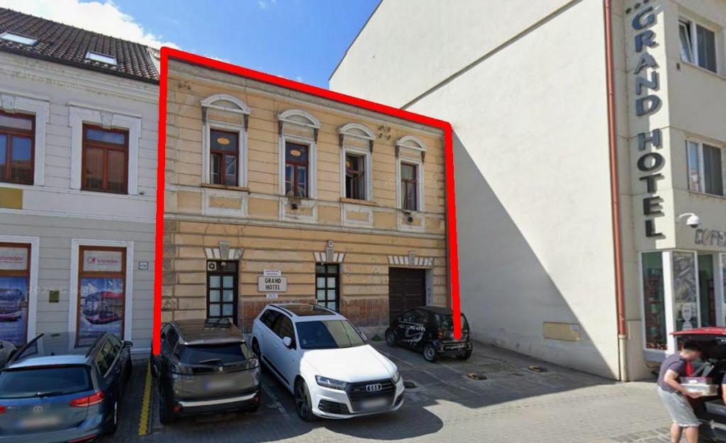 Vyznačen&uacute; budovu na Palack&eacute;ho ulici v Trenč&iacute;ne zb&uacute;rali v janu&aacute;ri 2026. FOTO: Maps Google