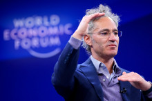 Gener&aacute;lny riaditeľ technologickej firmy Palantir Alex Karp. FOTO: Reuters