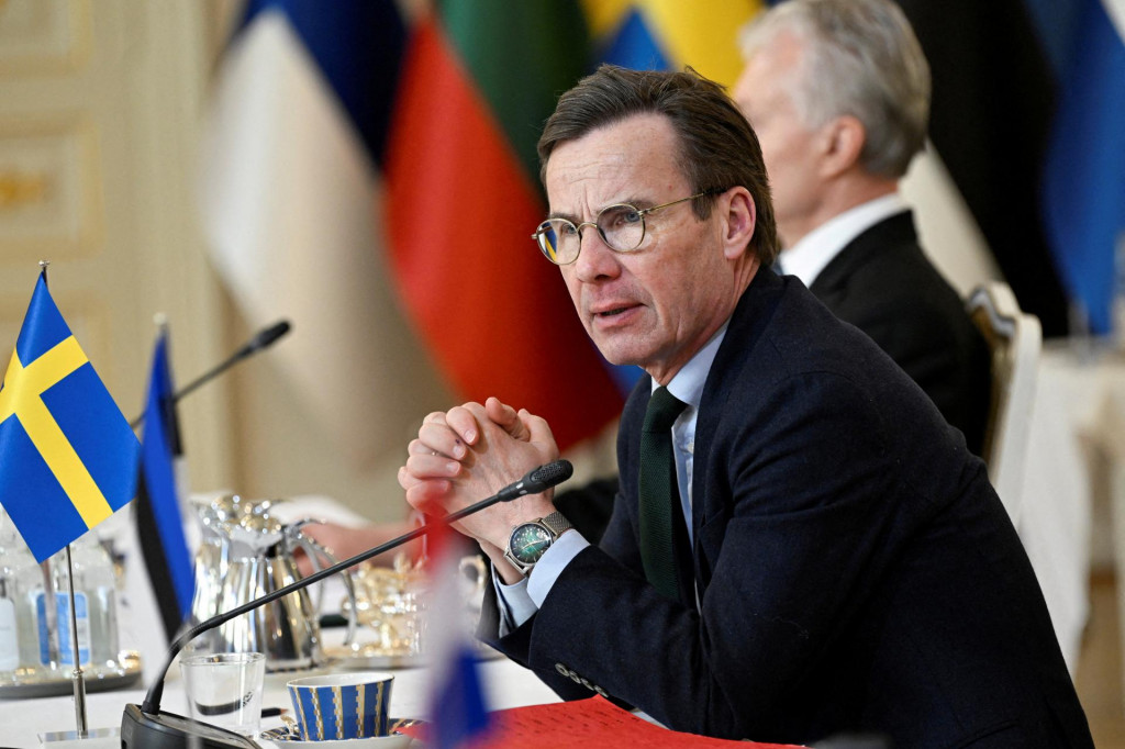 &Scaron;v&eacute;dsky premi&eacute;r Ulf Kristersson. FOTO: REUTERS