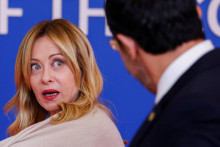 Talianska premi&eacute;rka Giorgia Meloniov&aacute;. FOTO: Reuters
