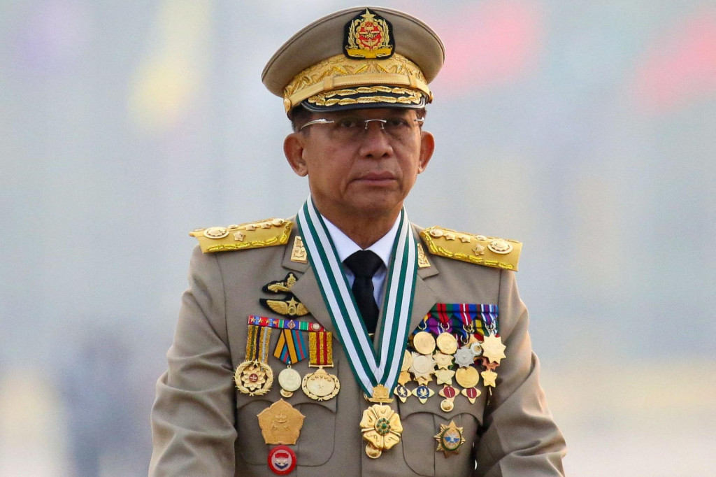 Mjanmarsk&yacute; prezident Min Aun Hlain. FOTO: Reuters