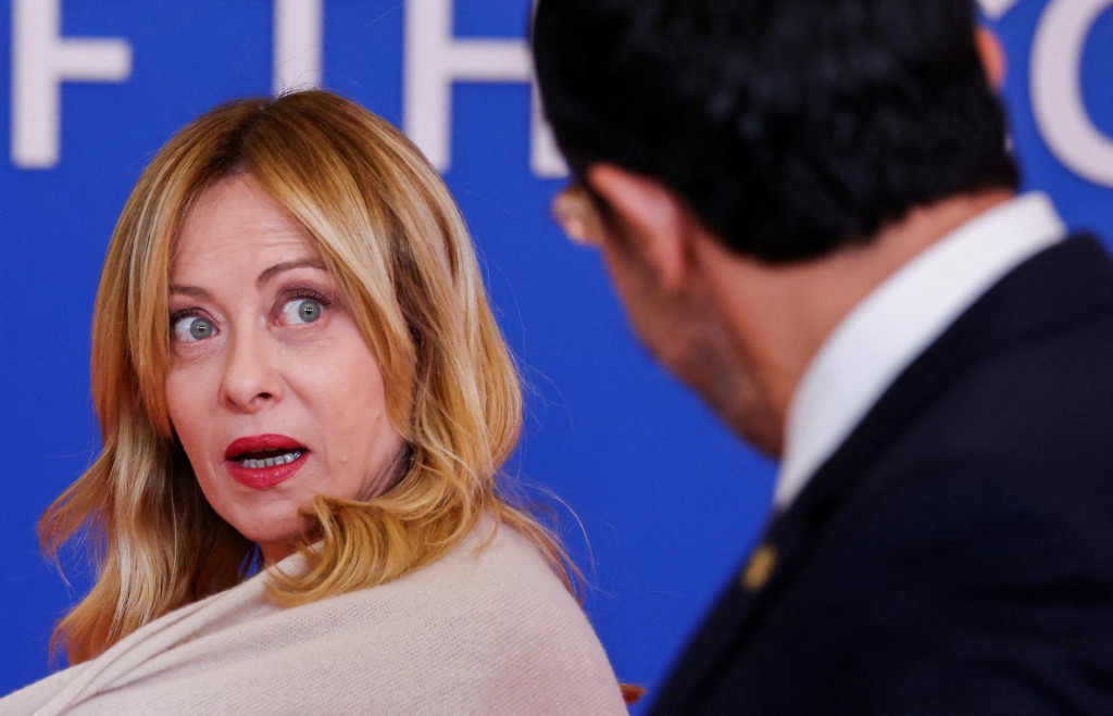 Talianska premi&eacute;rka Giorgia Meloniov&aacute;. FOTO: Reuters