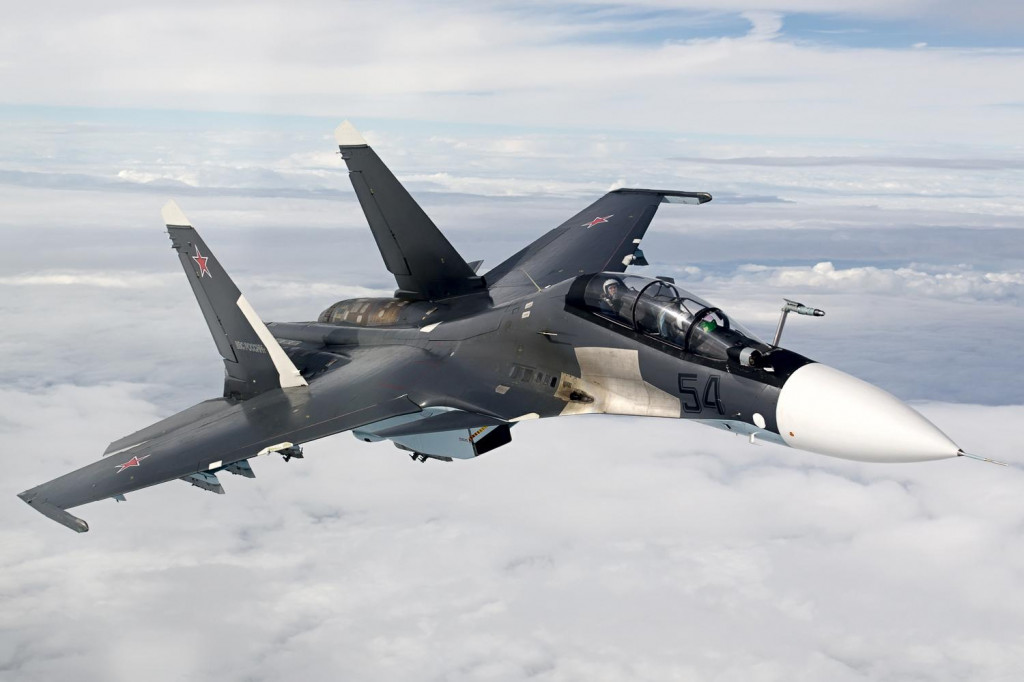 Rusk&eacute; bojov&eacute; lietadl&aacute; Suchoj Su-30. FOTO: Wikimedia