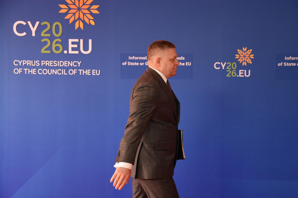 Slovensk&yacute; premi&eacute;r Robert Fico. FOTO: TASR/Martin Žigo