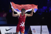 Slovensk&yacute; z&aacute;pasn&iacute;k Tajmuraz Salkazanov. FOTO: TASR/HINA - Daniel Kasap