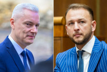 Poslanec J&aacute;n Ferenč&aacute;k a minister vn&uacute;tra Mat&uacute;&scaron; &Scaron;utaj E&scaron;tok. FOTO: TASR/V. Mih&aacute;likov&aacute;, TASR/J. Kotian
