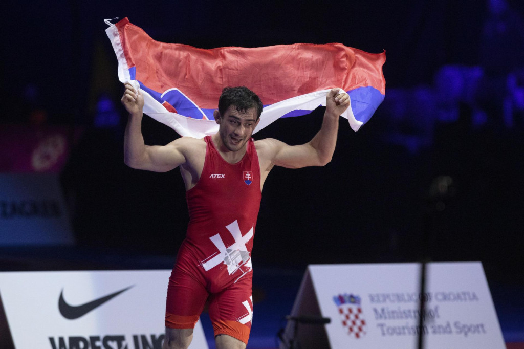 Slovensk&yacute; z&aacute;pasn&iacute;k Tajmuraz Salkazanov. FOTO: TASR/HINA - Daniel Kasap