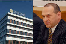 Podnikateľ J&aacute;n Sabol je konečn&yacute;m už&iacute;vateľom v&yacute;hod v akciovke ST. Nicolaus. Sn&iacute;mka vpravo je z roku 2007 počas tlačovej konferencie Republikovej &uacute;nie zamestn&aacute;vateľov. FOTO: Wikimedia, TASR/M. Baumann