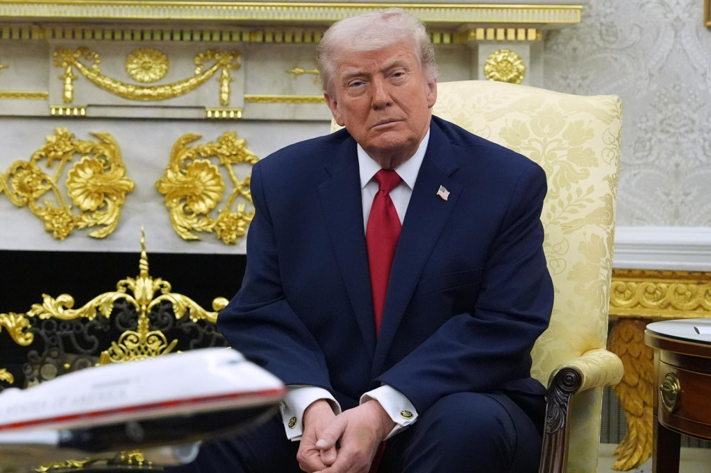 Na sn&iacute;mke americk&yacute; prezident Donald Trump. FOTO: TASR/AP