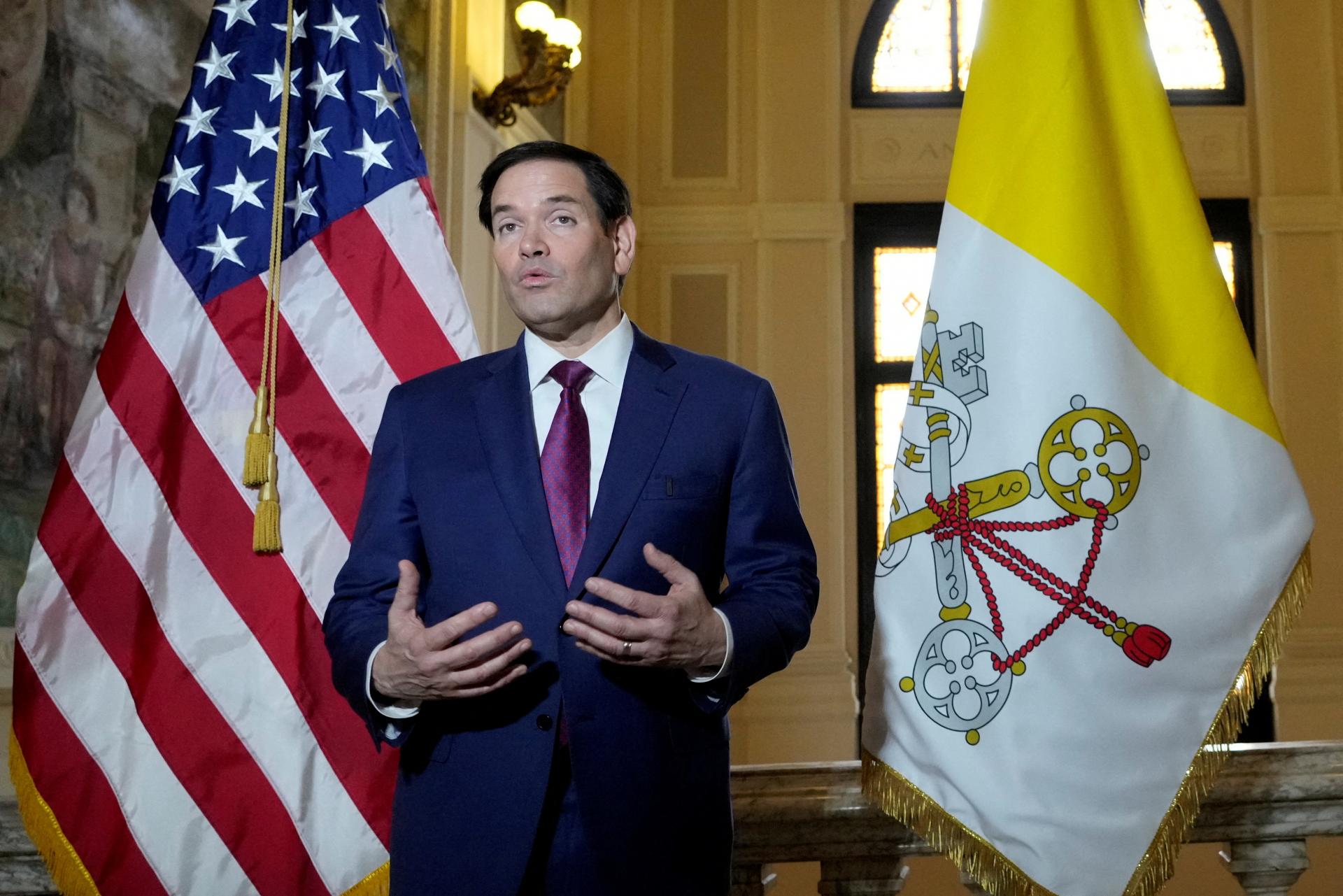 Rubio po spore Trumpa s p&aacute;pežom nav&scaron;t&iacute;vi bud&uacute;ci t&yacute;ždeň Vatik&aacute;n a Taliansko