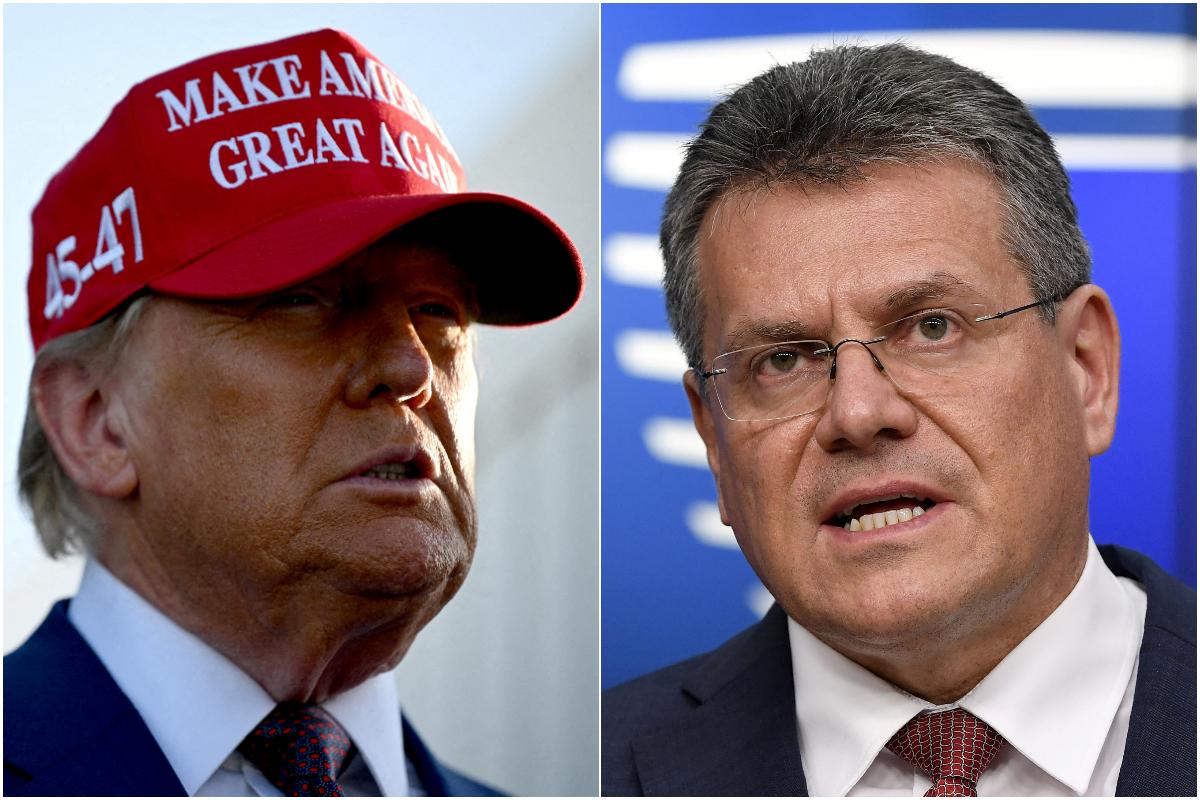 Trump je nespokojn&yacute; so &Scaron;efčovičovou pr&aacute;cou, pohrozil clami. Akcie matiek slovensk&yacute;ch automobiliek sa prepadli