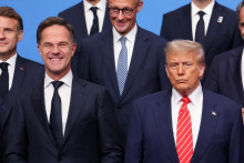 Americk&yacute; prezident Donald Trump a gener&aacute;lny tajomn&iacute;k NATO Mark Rutte. FOTO: Reuters