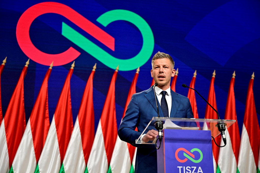 Bud&uacute;ci maďarsk&yacute; premi&eacute;r P&eacute;ter Magyar. FOTO: Reuters