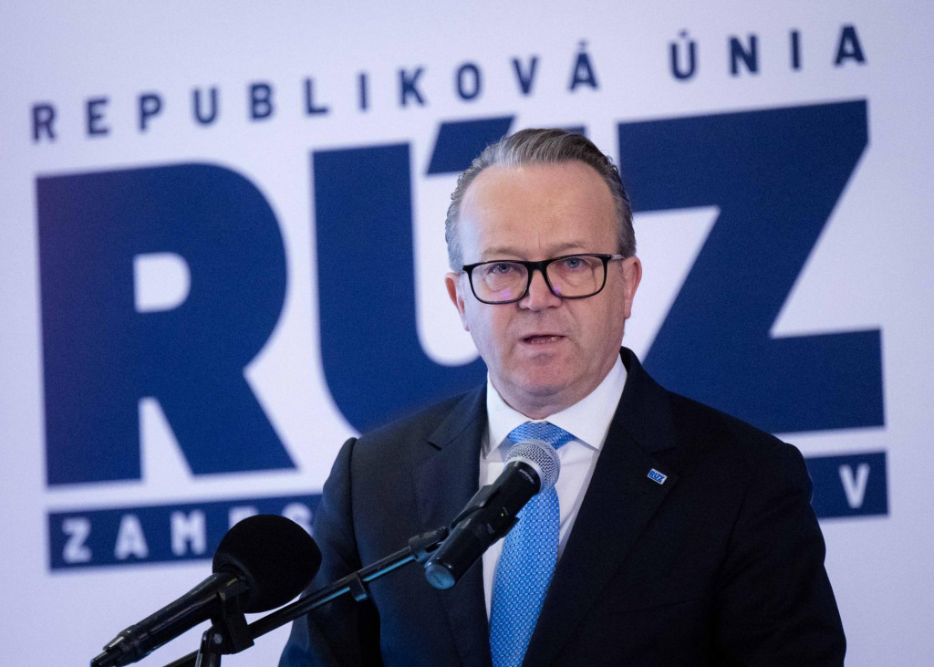 Prezident Republikovej &uacute;nie zamestn&aacute;vateľov (R&Uacute;Z) Miroslav Kiraľvarga. FOTO: TASR/Jakub Kotian
