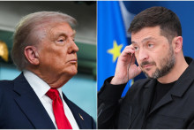 Donald Trump a Volodymyr Zelenskyj. FOTO: Reuters, TASR/AP