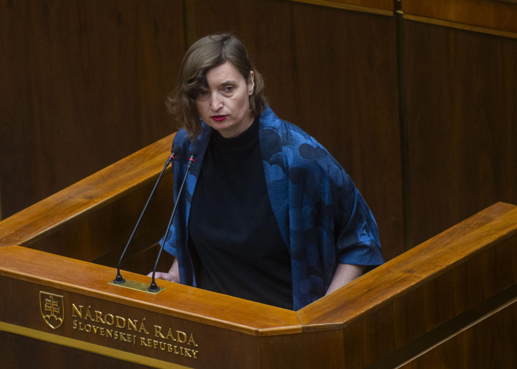 Poslankyňa PS Lucia Plav&aacute;kov&aacute;. FOTO: TASR/Jakub Kotian