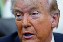 Na sn&iacute;mke prezident USA Donald Trump. FOTO: TASR/AP