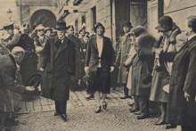 Alice Garrigue Masarykov&aacute; so svoj&iacute;m otcom, vtedaj&scaron;&iacute;m prezidentom Československa, Tom&aacute;&scaron;om Garriguom Masarykom. FOTO: Wikimedia commons