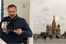 Na sn&iacute;mke je Peter Ostromeck&yacute;. Vpravo je sn&iacute;mka z Moskvy.

FOTO: Arch&iacute;v P. Ostromeck&eacute;ho, Reuters