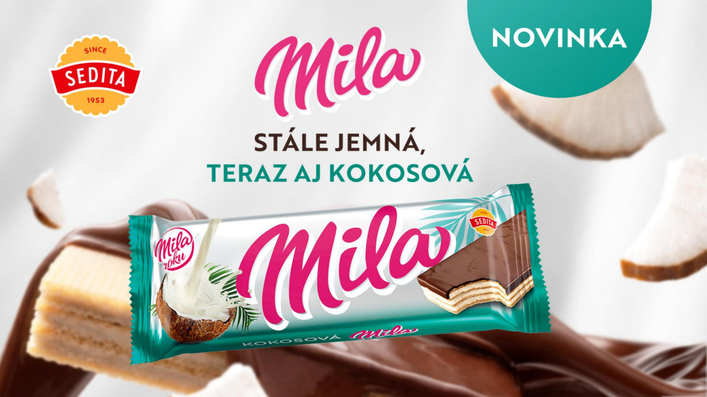 Mila. St&aacute;le jemn&aacute;, teraz aj kokosov&aacute;.