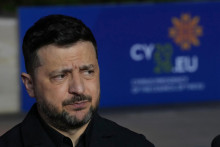 Ukrajinsk&yacute; prezident Volodymyr Zelenskyj. FOTO TASR/AP