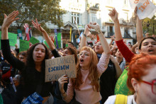 Demon&scaron;tr&aacute;cie v Buenos Aires. FOTO: REUTERS