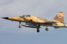 Ir&aacute;nska st&iacute;hačka F-5. FOTO: Khashayar Talebzadeh, voľn&eacute; dielo
