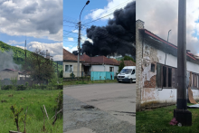 D&ocirc;sledky &uacute;toku dronov na Zakarpatsko. FOTO: FB/Мирослав Білецький